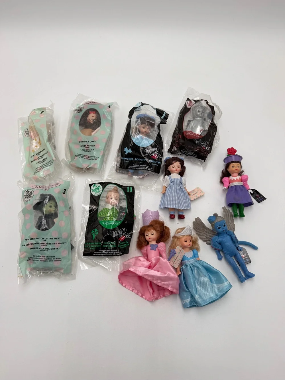 Madame Alexander McDonalds Wizard Of Oz Happy Meal Dolls Lot Of 11 Sealed